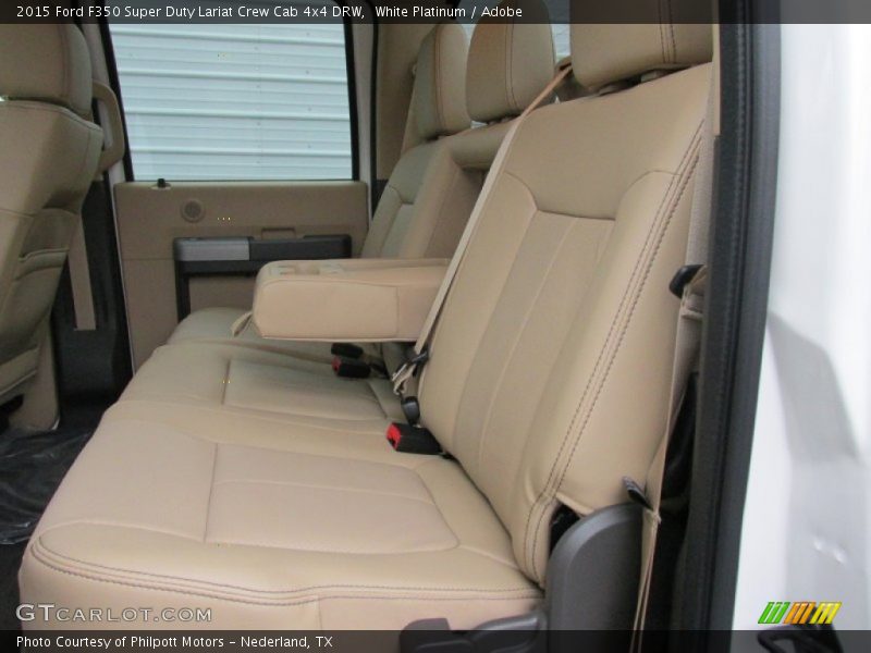 White Platinum / Adobe 2015 Ford F350 Super Duty Lariat Crew Cab 4x4 DRW