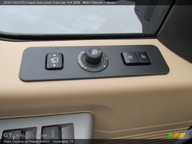 White Platinum / Adobe 2015 Ford F350 Super Duty Lariat Crew Cab 4x4 DRW