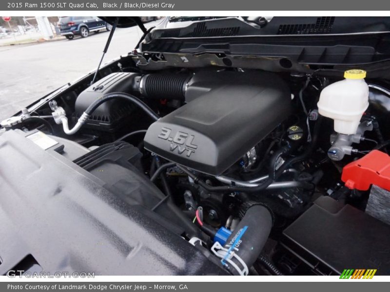 Black / Black/Diesel Gray 2015 Ram 1500 SLT Quad Cab