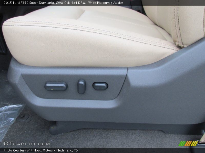 White Platinum / Adobe 2015 Ford F350 Super Duty Lariat Crew Cab 4x4 DRW