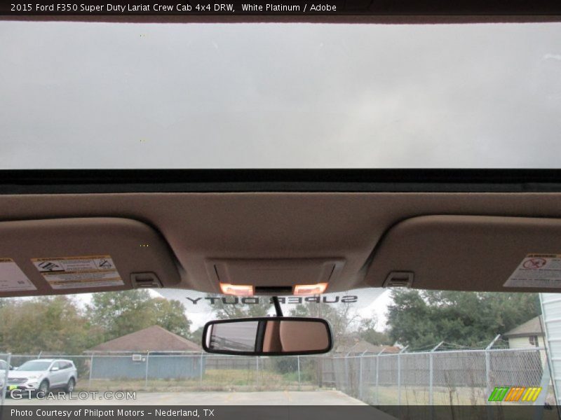 White Platinum / Adobe 2015 Ford F350 Super Duty Lariat Crew Cab 4x4 DRW