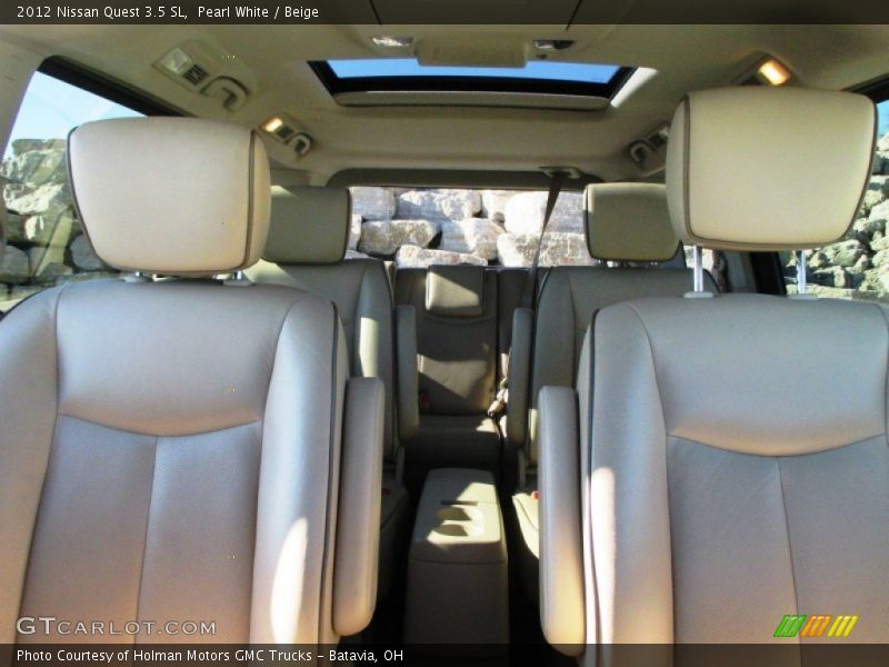 Pearl White / Beige 2012 Nissan Quest 3.5 SL