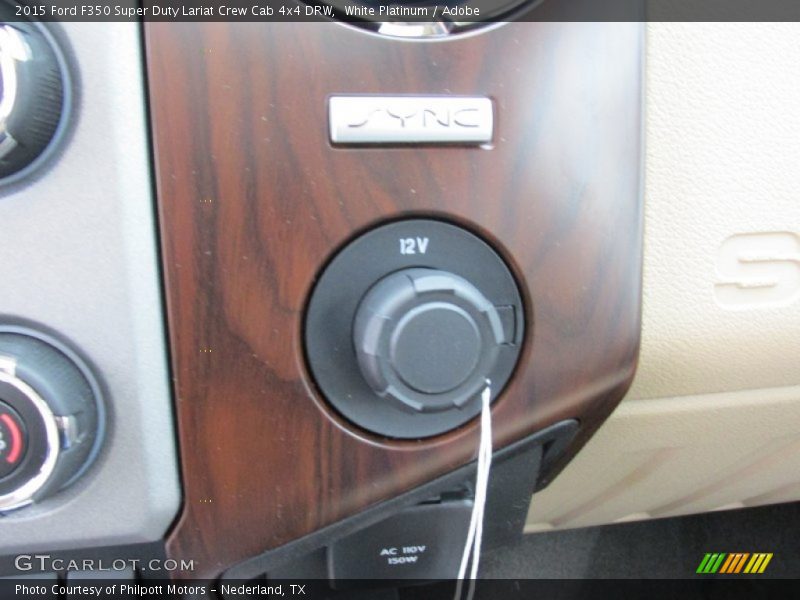 White Platinum / Adobe 2015 Ford F350 Super Duty Lariat Crew Cab 4x4 DRW