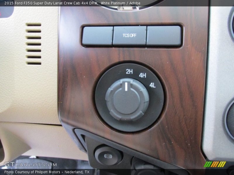 White Platinum / Adobe 2015 Ford F350 Super Duty Lariat Crew Cab 4x4 DRW