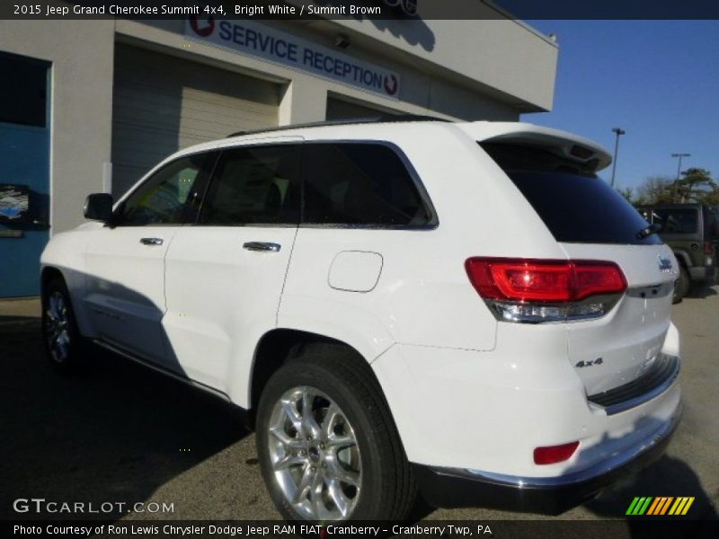 Bright White / Summit Brown 2015 Jeep Grand Cherokee Summit 4x4