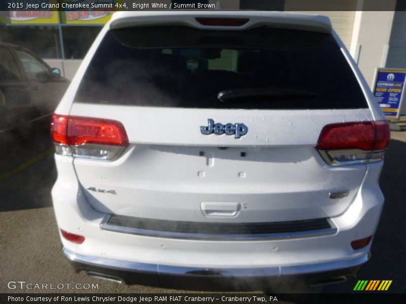 Bright White / Summit Brown 2015 Jeep Grand Cherokee Summit 4x4