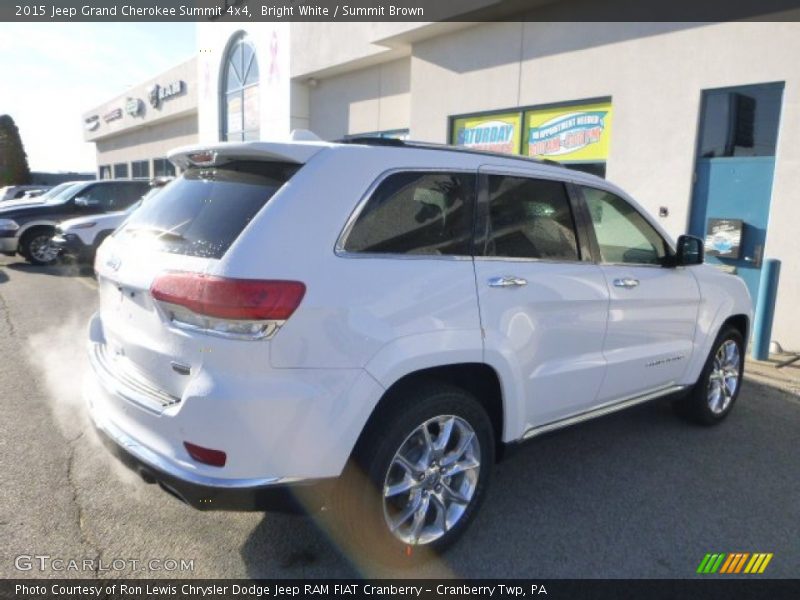 Bright White / Summit Brown 2015 Jeep Grand Cherokee Summit 4x4