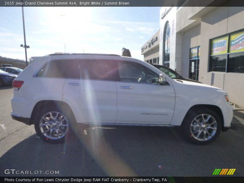 Bright White / Summit Brown 2015 Jeep Grand Cherokee Summit 4x4