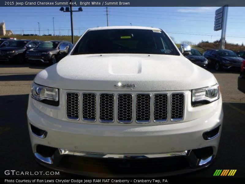 Bright White / Summit Brown 2015 Jeep Grand Cherokee Summit 4x4