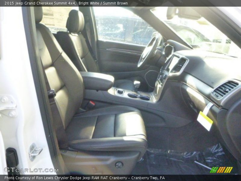 Bright White / Summit Brown 2015 Jeep Grand Cherokee Summit 4x4