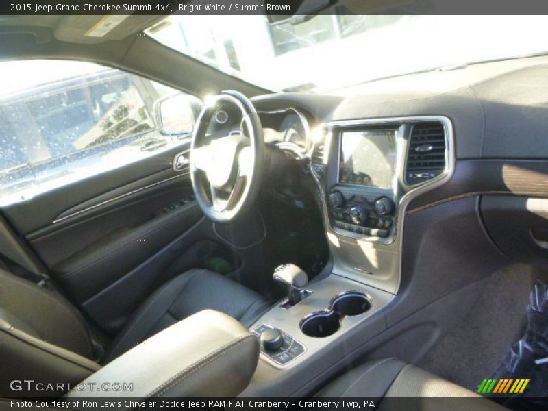 Bright White / Summit Brown 2015 Jeep Grand Cherokee Summit 4x4