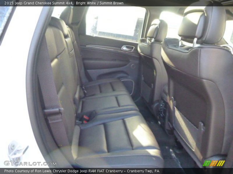 Bright White / Summit Brown 2015 Jeep Grand Cherokee Summit 4x4