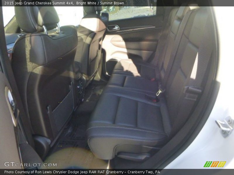 Bright White / Summit Brown 2015 Jeep Grand Cherokee Summit 4x4