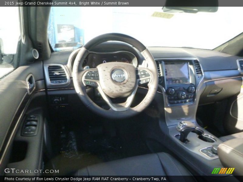 Bright White / Summit Brown 2015 Jeep Grand Cherokee Summit 4x4