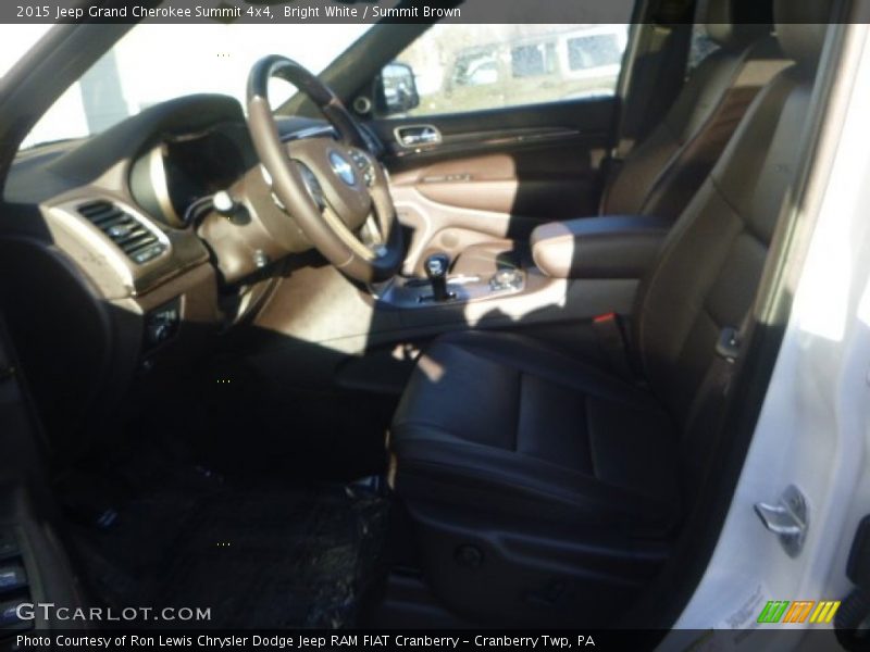 Bright White / Summit Brown 2015 Jeep Grand Cherokee Summit 4x4