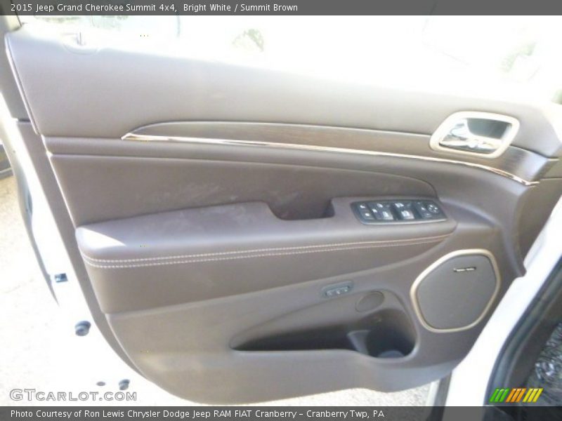 Bright White / Summit Brown 2015 Jeep Grand Cherokee Summit 4x4