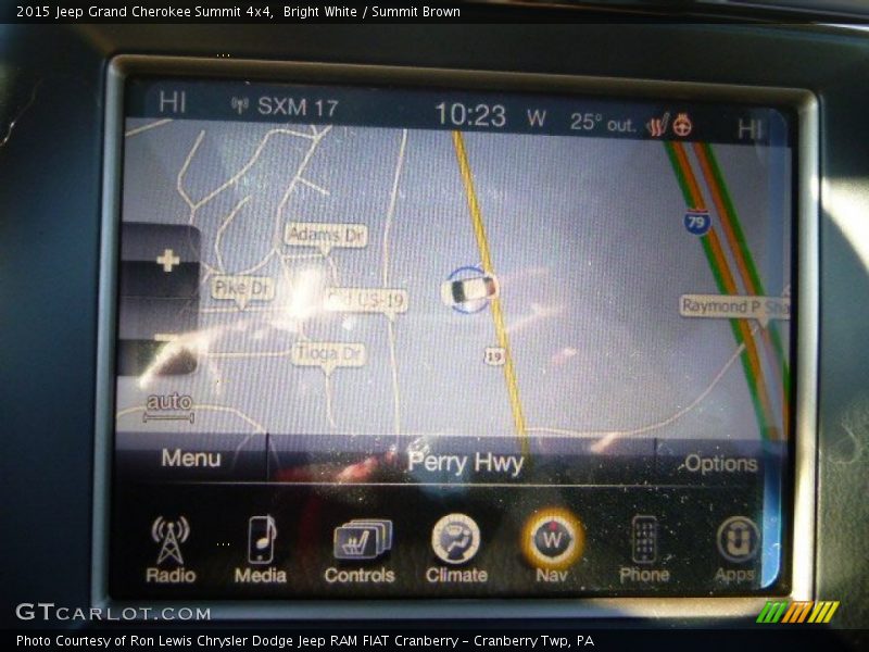 Bright White / Summit Brown 2015 Jeep Grand Cherokee Summit 4x4