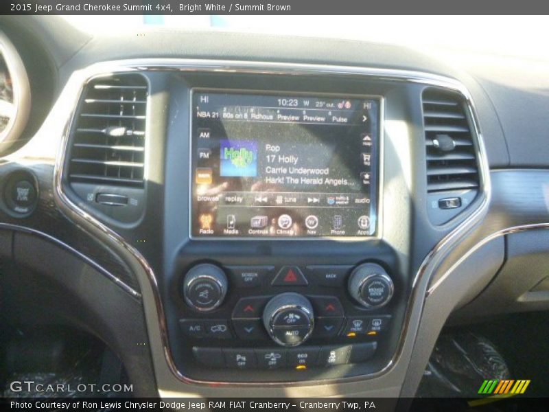 Bright White / Summit Brown 2015 Jeep Grand Cherokee Summit 4x4