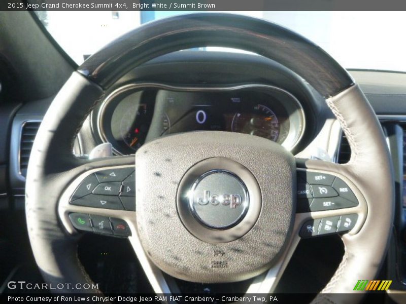 Bright White / Summit Brown 2015 Jeep Grand Cherokee Summit 4x4