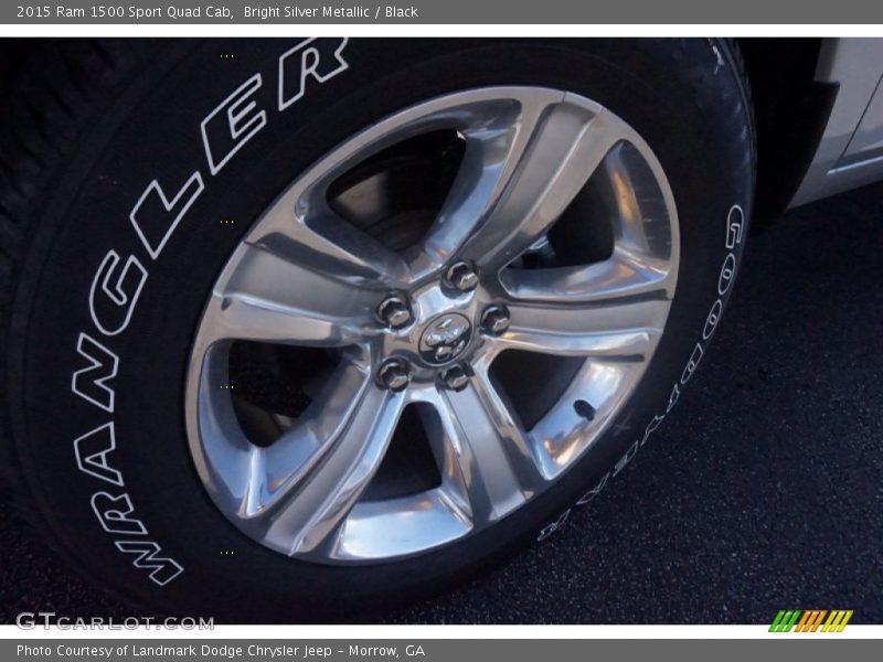 Bright Silver Metallic / Black 2015 Ram 1500 Sport Quad Cab
