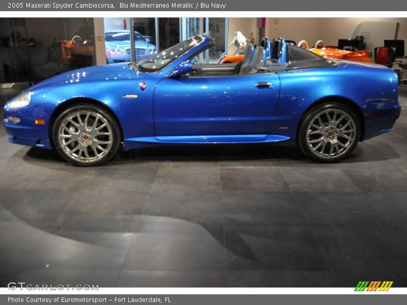 Blu Mediterraneo Metallic / Blu Navy 2005 Maserati Spyder Cambiocorsa