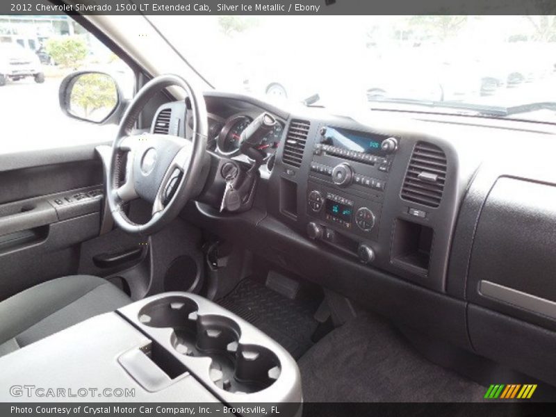 Silver Ice Metallic / Ebony 2012 Chevrolet Silverado 1500 LT Extended Cab