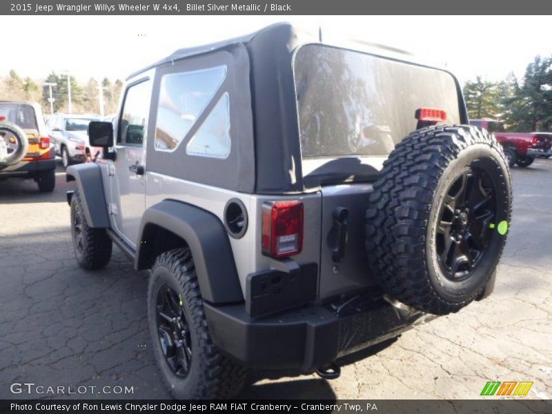 Billet Silver Metallic / Black 2015 Jeep Wrangler Willys Wheeler W 4x4