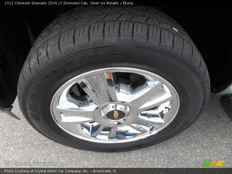 Silver Ice Metallic / Ebony 2012 Chevrolet Silverado 1500 LT Extended Cab