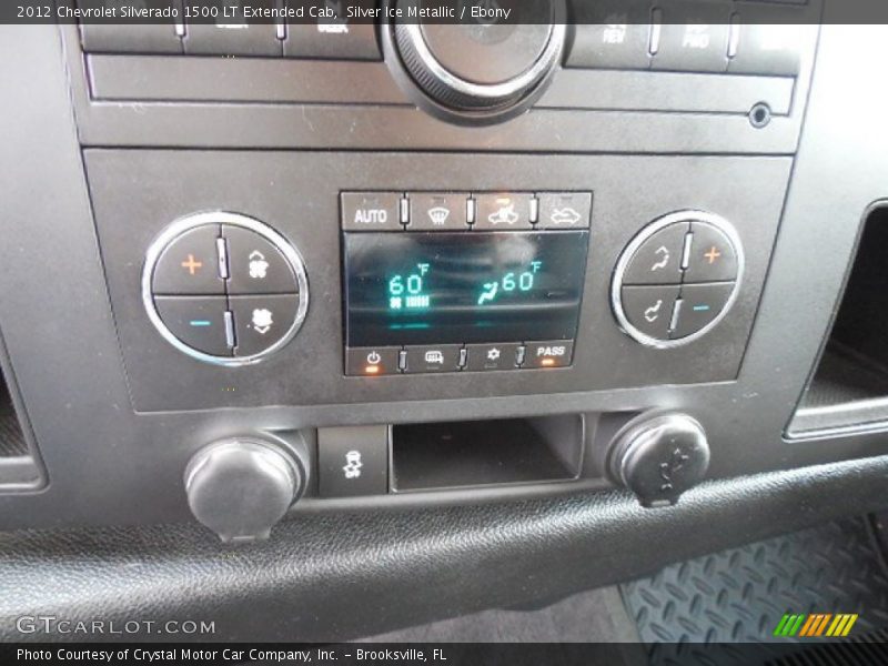 Silver Ice Metallic / Ebony 2012 Chevrolet Silverado 1500 LT Extended Cab