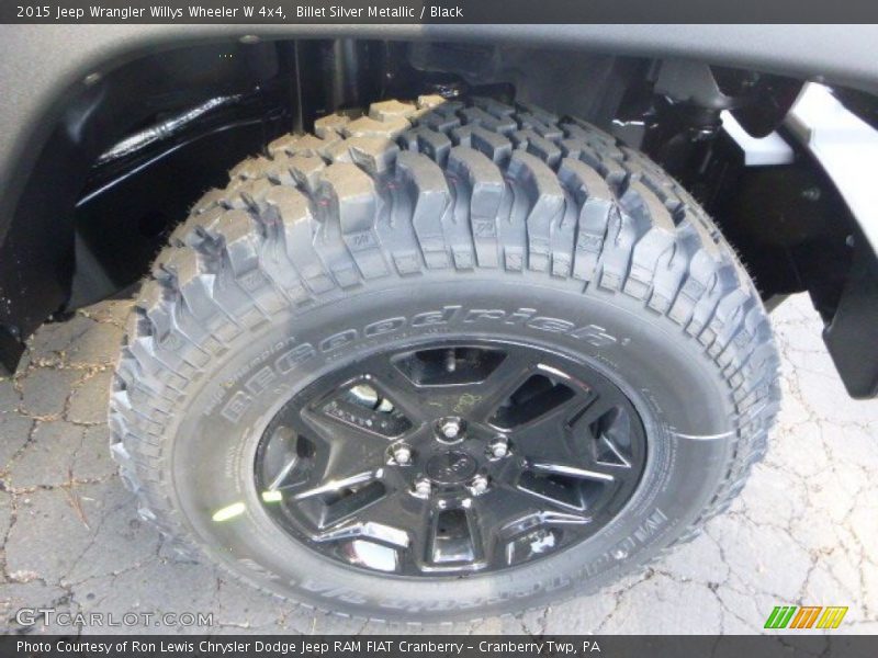 Billet Silver Metallic / Black 2015 Jeep Wrangler Willys Wheeler W 4x4