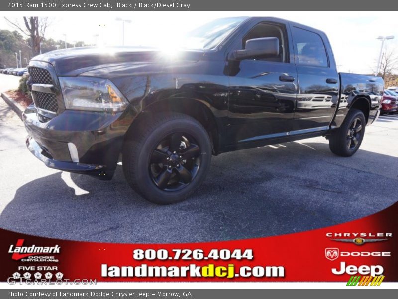 Black / Black/Diesel Gray 2015 Ram 1500 Express Crew Cab