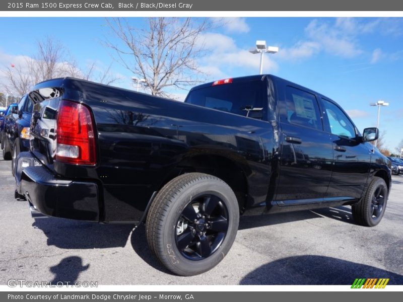 Black / Black/Diesel Gray 2015 Ram 1500 Express Crew Cab