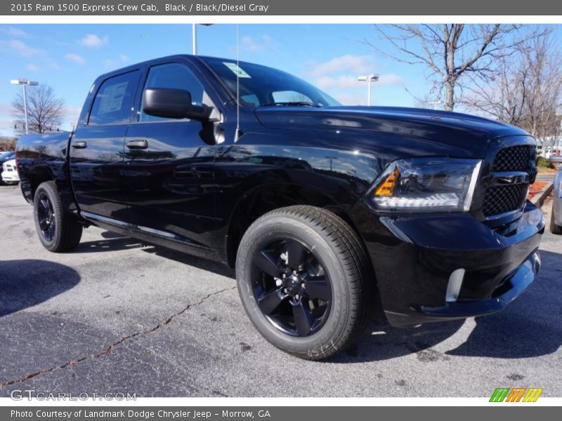 Black / Black/Diesel Gray 2015 Ram 1500 Express Crew Cab