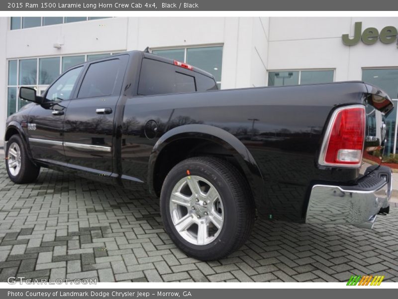 Black / Black 2015 Ram 1500 Laramie Long Horn Crew Cab 4x4