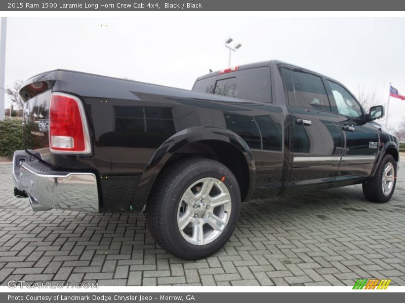 Black / Black 2015 Ram 1500 Laramie Long Horn Crew Cab 4x4