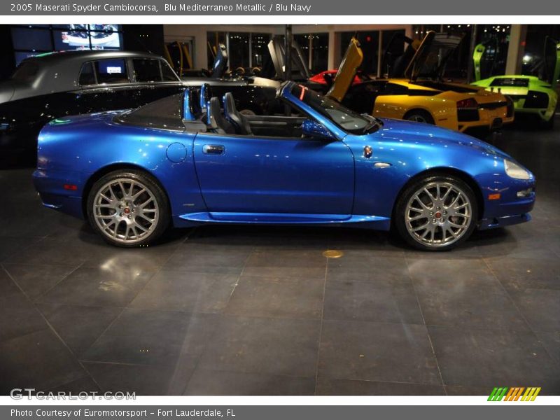 Blu Mediterraneo Metallic / Blu Navy 2005 Maserati Spyder Cambiocorsa