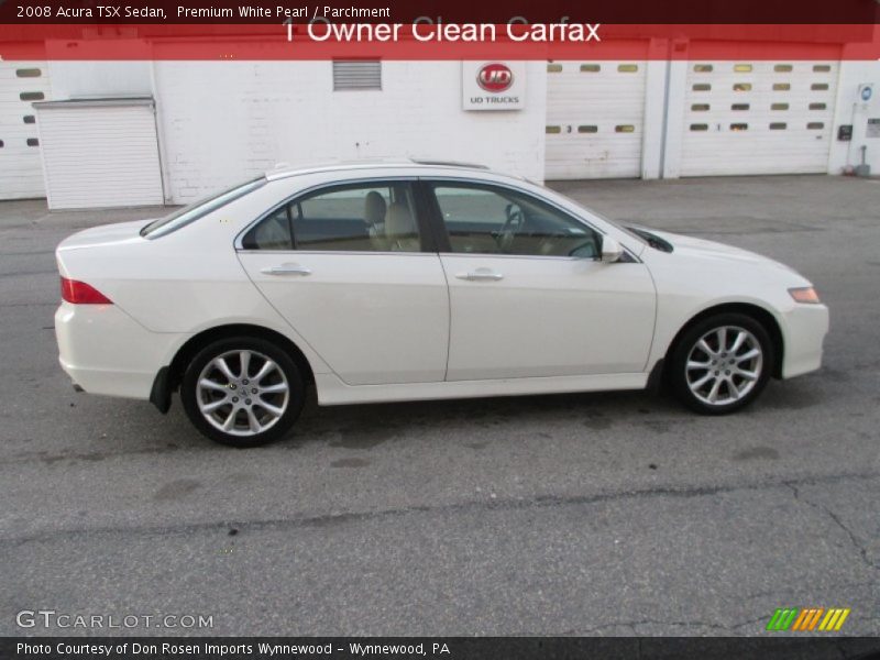 Premium White Pearl / Parchment 2008 Acura TSX Sedan