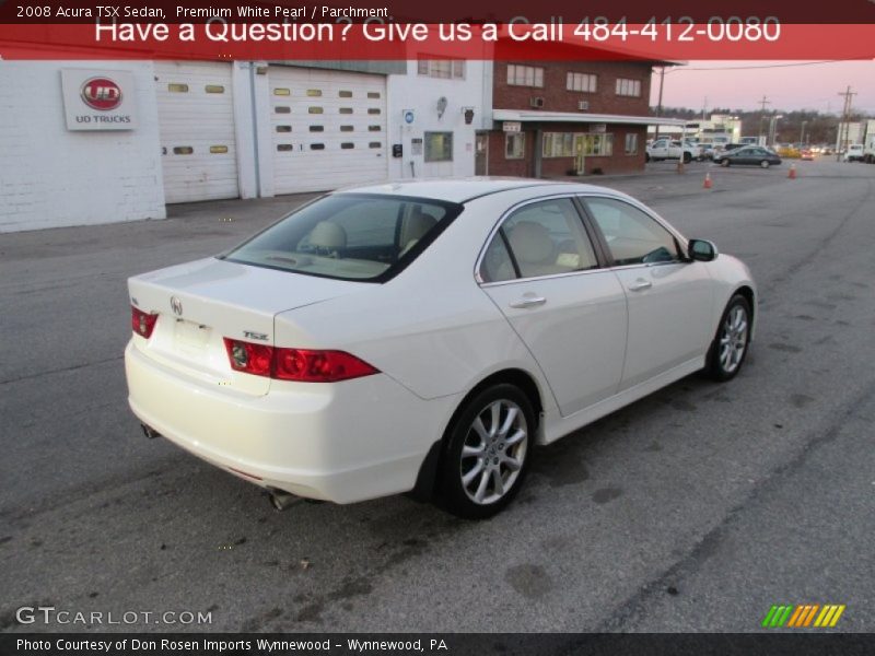 Premium White Pearl / Parchment 2008 Acura TSX Sedan
