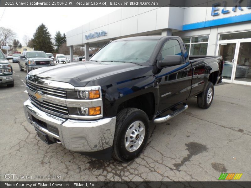Black / Jet Black/Dark Ash 2015 Chevrolet Silverado 2500HD WT Regular Cab 4x4