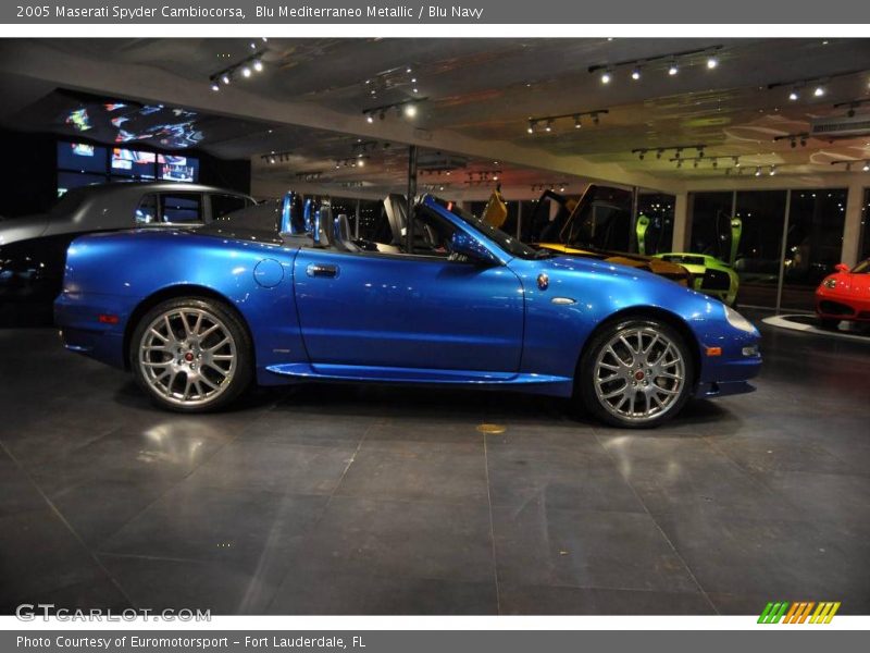 Blu Mediterraneo Metallic / Blu Navy 2005 Maserati Spyder Cambiocorsa