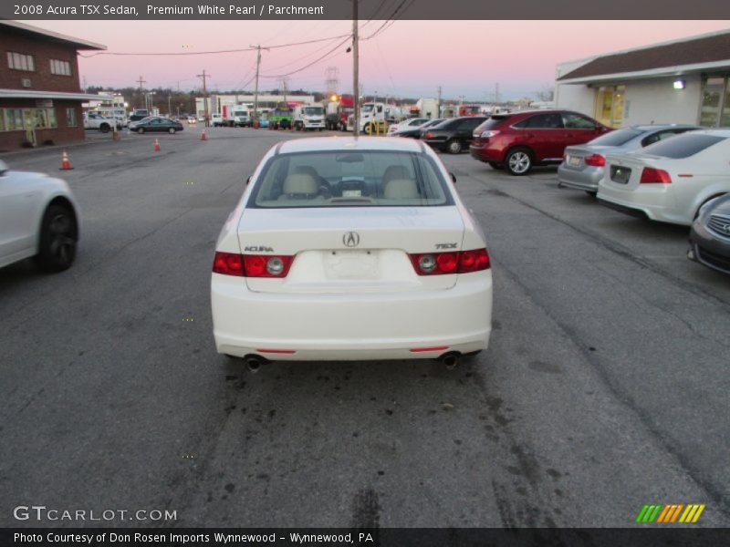 Premium White Pearl / Parchment 2008 Acura TSX Sedan