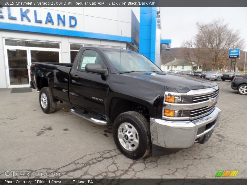 Black / Jet Black/Dark Ash 2015 Chevrolet Silverado 2500HD WT Regular Cab 4x4
