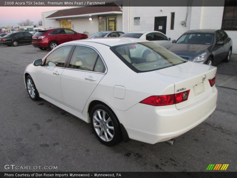 Premium White Pearl / Parchment 2008 Acura TSX Sedan