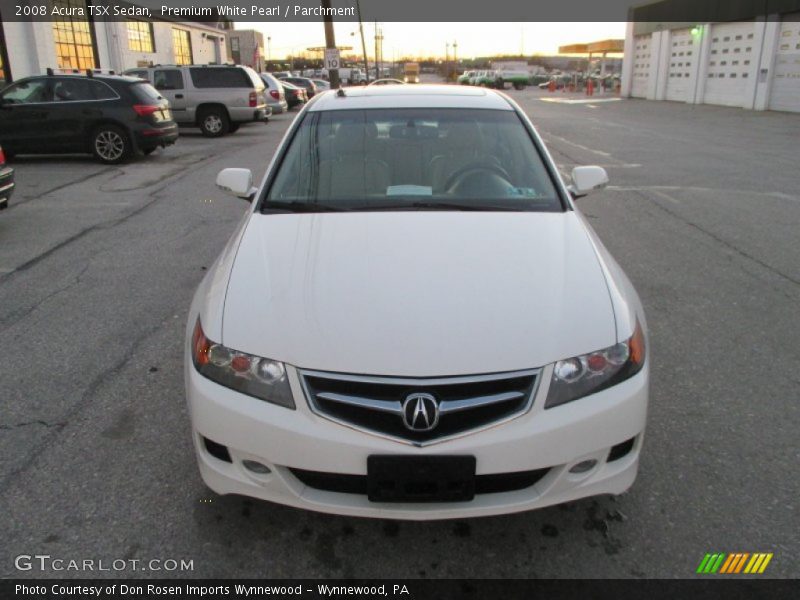 Premium White Pearl / Parchment 2008 Acura TSX Sedan