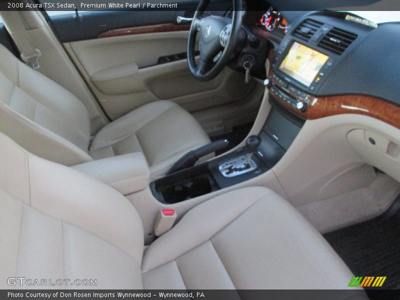 Premium White Pearl / Parchment 2008 Acura TSX Sedan