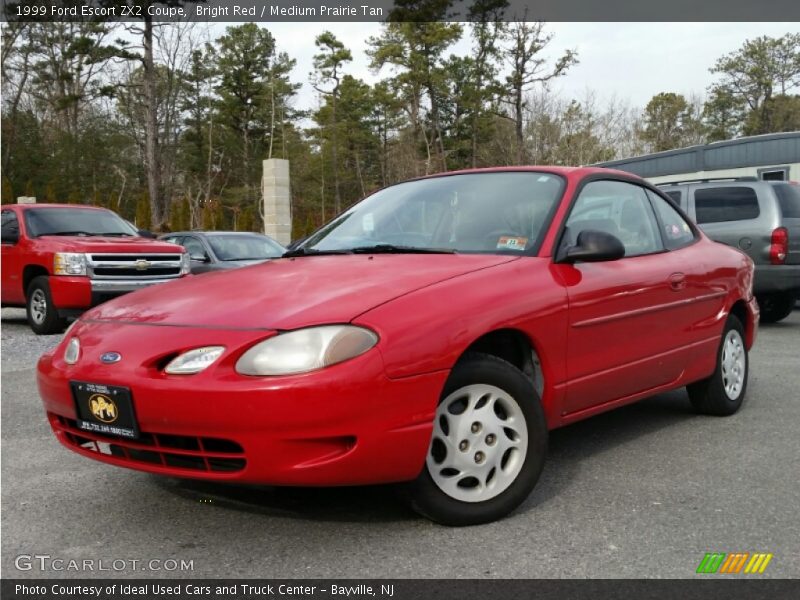 Bright Red / Medium Prairie Tan 1999 Ford Escort ZX2 Coupe