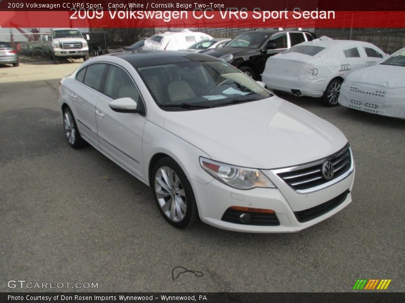 Candy White / Cornsilk Beige Two-Tone 2009 Volkswagen CC VR6 Sport