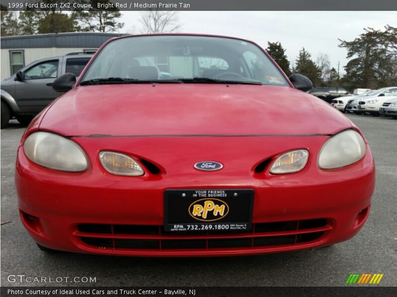 Bright Red / Medium Prairie Tan 1999 Ford Escort ZX2 Coupe