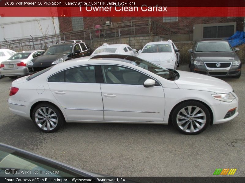 Candy White / Cornsilk Beige Two-Tone 2009 Volkswagen CC VR6 Sport