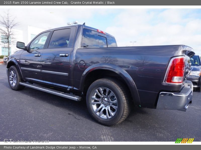 Granite Crystal Metallic / Black 2015 Ram 1500 Laramie Limited Crew Cab